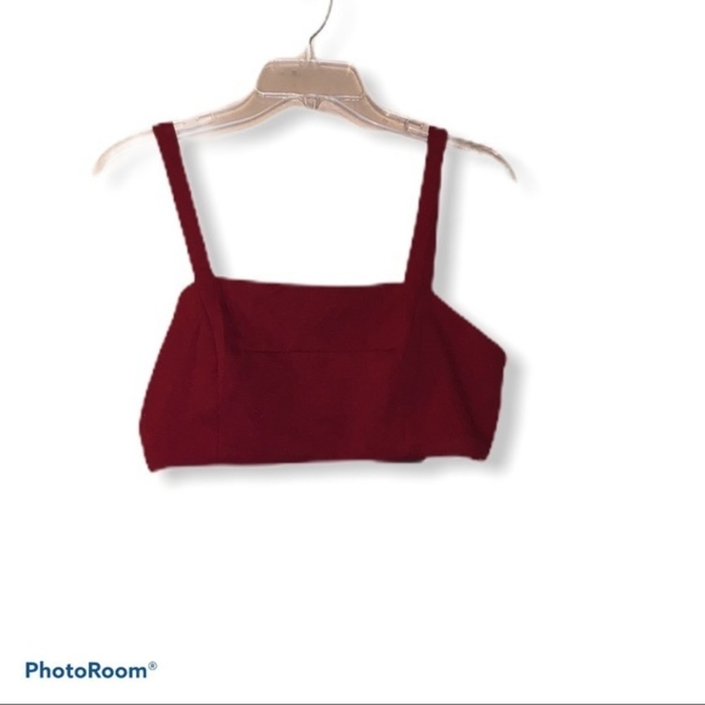 Fashion Nova Wendy Woven Set - Burgundy (t…